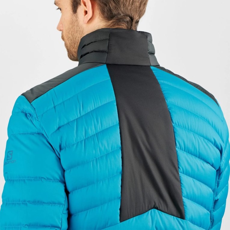 Turquoise Salomon Essential Xwarm Down Men's Insulated Jackets | PH 03917D